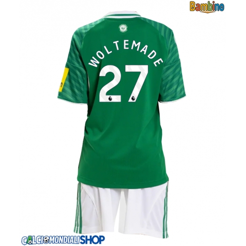 Maglie da calcio Newcastle United Nick Woltemade #27 Seconda Maglia Bambino 2025-26 Manica Corta + Pantaloni corti)